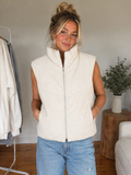 Corduroy Puffer Vest