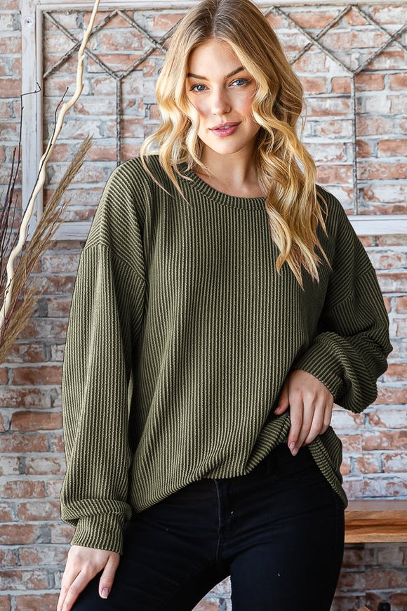 Ribbed Heimish sweatshirt