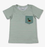 Short Sleeves Stripe Duck Boy