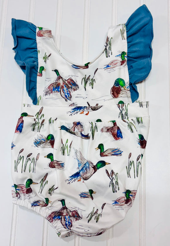 Baby Girl Duck Romper