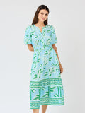 Trellis Tiles Mary Square Dress