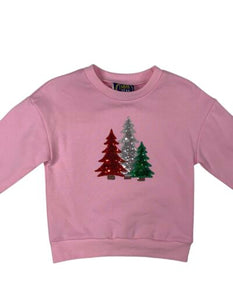 Sparkly Christmas tree sweatshirt