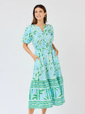 Trellis Tiles Mary Square Dress