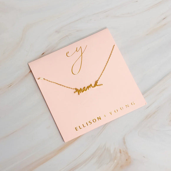 Ellison + Young mama necklace - Morgan
