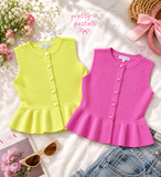 Lime Light Ruffle Top