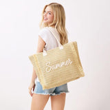 Summer Straw Tote