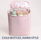 Ribbons and roses bottle bag