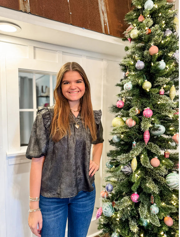 Michelle McDowell Frosted Black Top