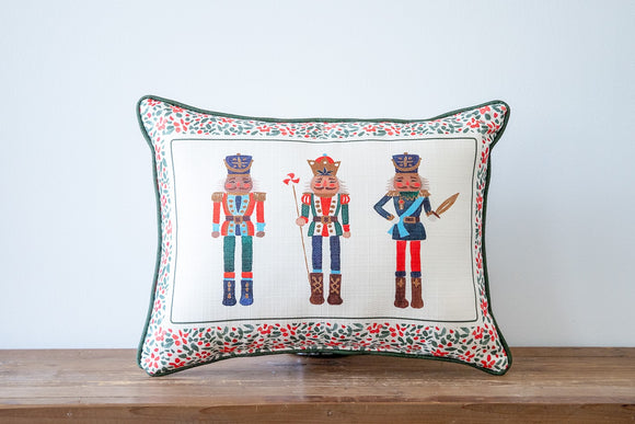Grandmilenial nutcracker pillow