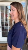 Grace Top Navy
