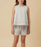 Hayden Girls Stitched Panel Tank