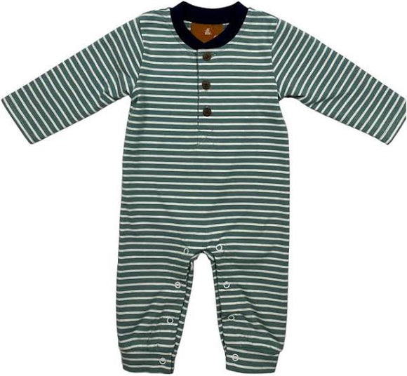 Millie Jay 6m teal/navy romper- Ashley