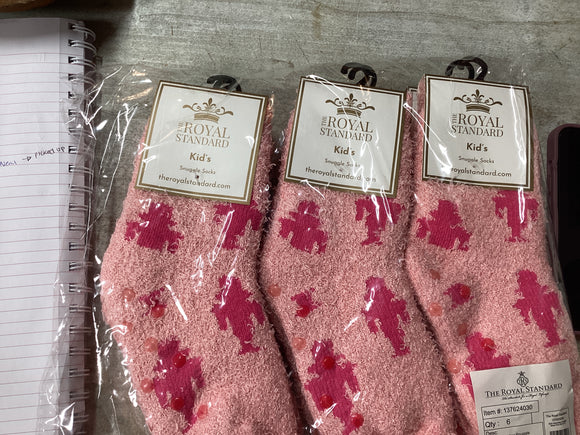 Royal Standard Pink Kids Nutcracker Socks