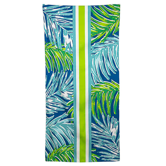 Veracruz Palm Beach Towel in Royal/Lime/Aruba