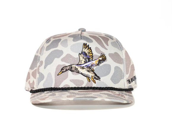 Burlebo hat - Diving Mallard - White Camo