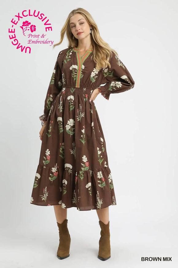 Brown Mix Dress