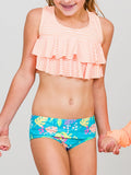 Neon tiki vibes girls bikini