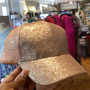 Pink sparkle hat