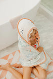 Copper Pearl character hooded towel - Morgan