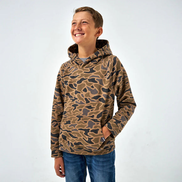 Burlebo Youth Fleece Hoodie- Gauge Camo