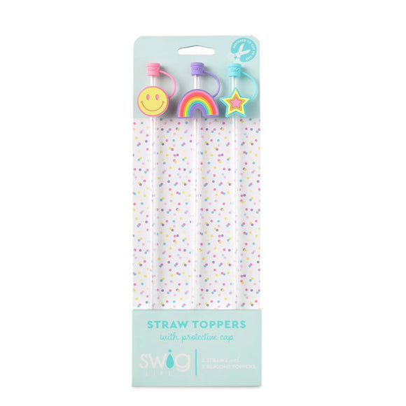 Swig straw toppers - oh happy day