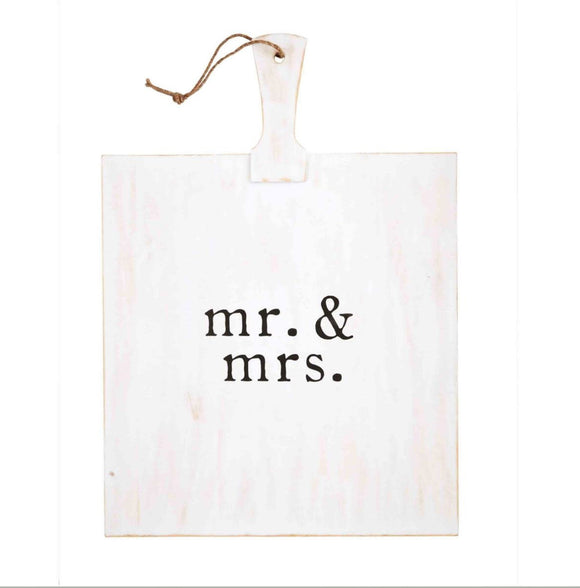 Mr. & Mrs. Cutting board- Bryson and Kaitlyn