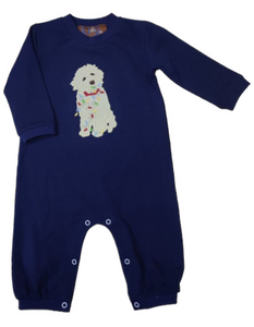 Christmas Doodle Boys Romper