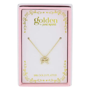 Jane Marie girls bow necklace- Morgan