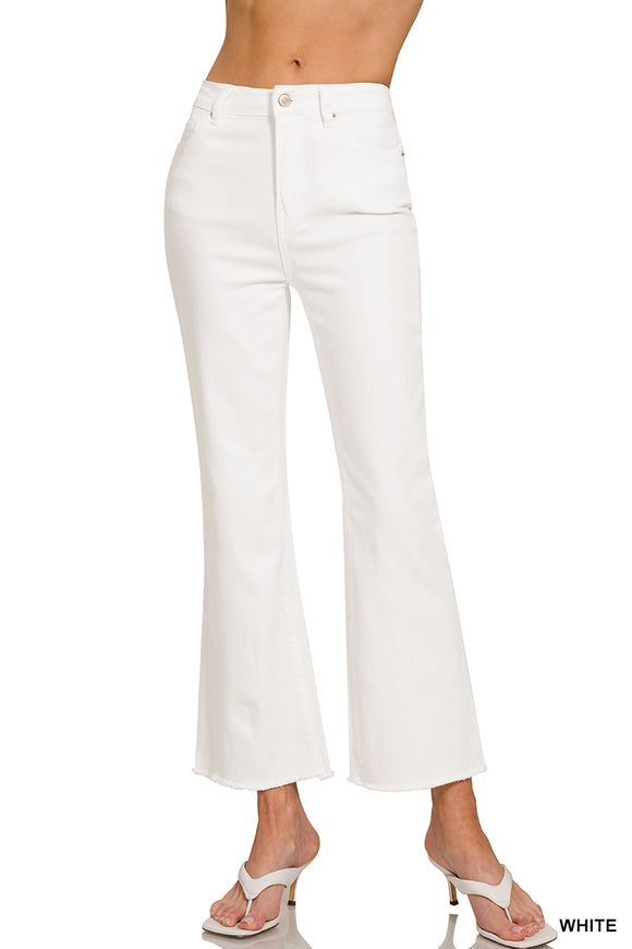 High Rise white jeans