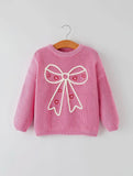 Pink Bow and Heart Sweater