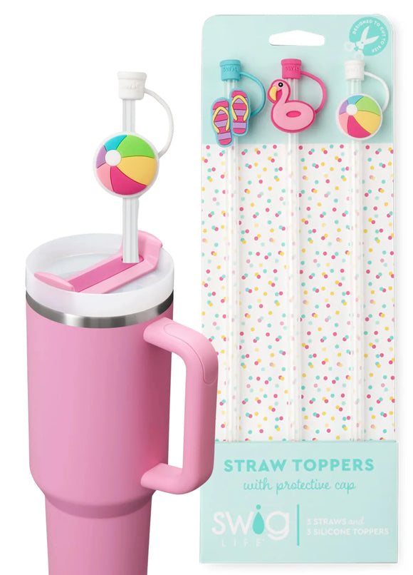 Swig straw toppers - pool