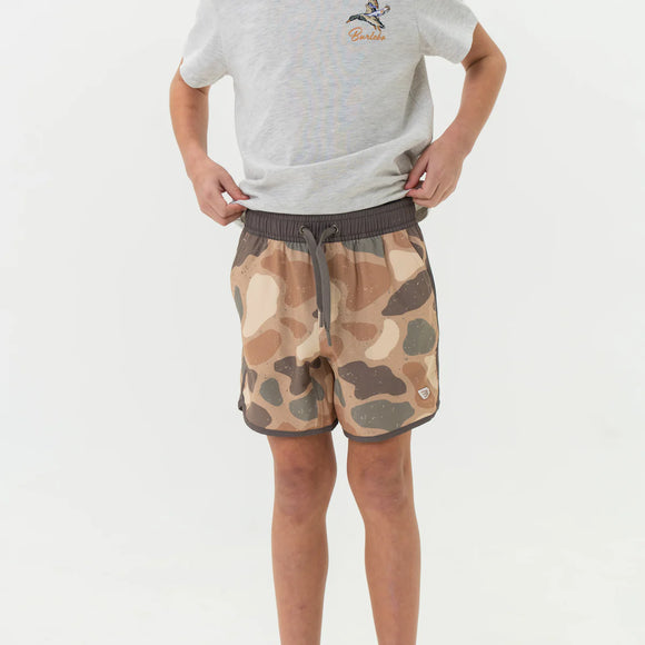 Boys Burlebo pintail camo swim trunks