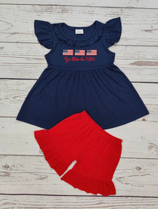 Girls God Bless the USA set