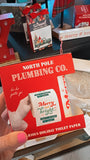 North Pole plumbing co. Christmas Toilet paper