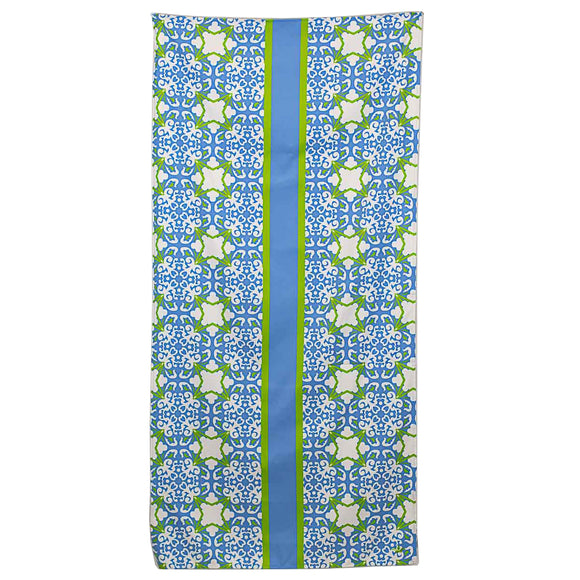 Palace Tile Beach Towel lime