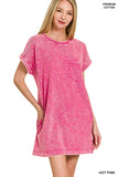 Washed t-shirt dress