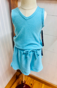 Super soft waffle set teal