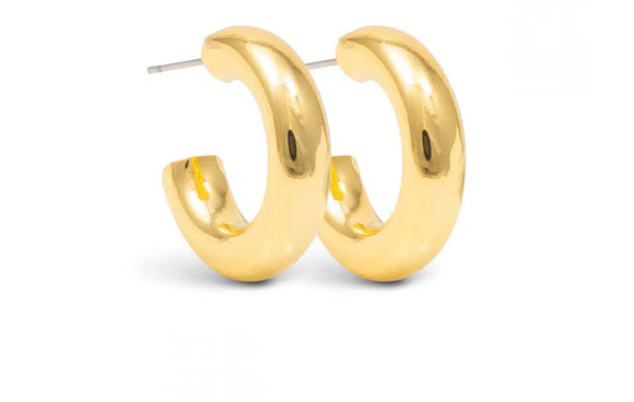 Gold Kate Polished Huggie