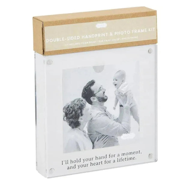 Mudpie Double-sided handprint and photo frame kit - Morgan
