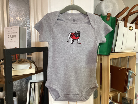 Ga bulldog onesie 6-9m-Savanna