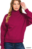 Fleece half-zip sweatshirt