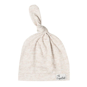 Newborn top knot hat oat - Railey