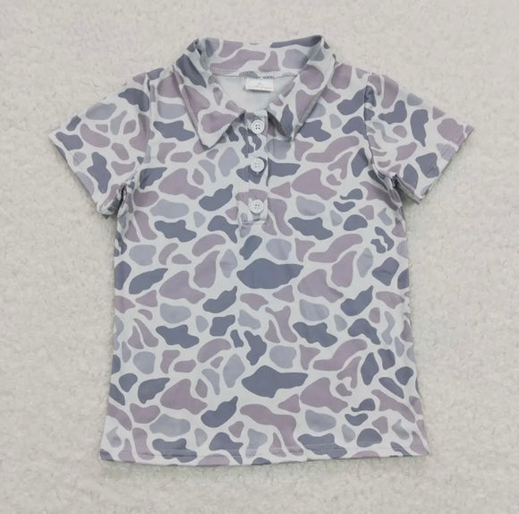 Boy Camo Polo