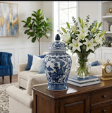 Blue and White Ginger Jar