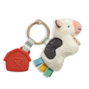 Itzy Ritzy cow Teether - savanna