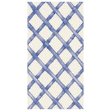 Hester and cook 16 paper guest napkins blue lattice