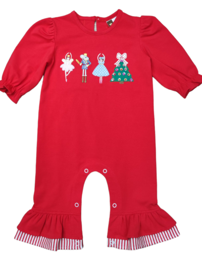 Nutcracker Applique girls romper