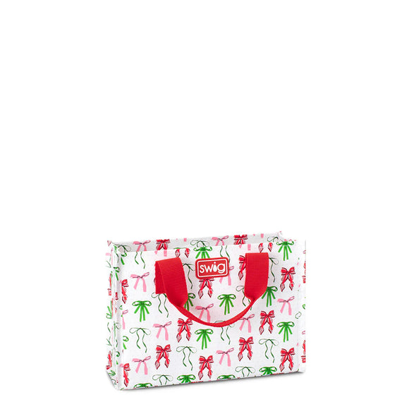 Swig bows and ribbons reusable bag