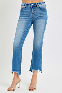 Risen jeans cropped medium wash