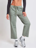 High rise straight leg pants